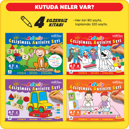 Adeda Gelişimsel Aktivite Seti 4-7 Yaş Adeda Gelişimsel Aktivite Seti 4-7 Yaş